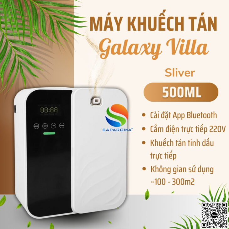 Máy khuếch tán cao cấp SAPAROMA, tỏa hương nhanh chóng, cài đặt App bluetooth thông minh, tiện lợi