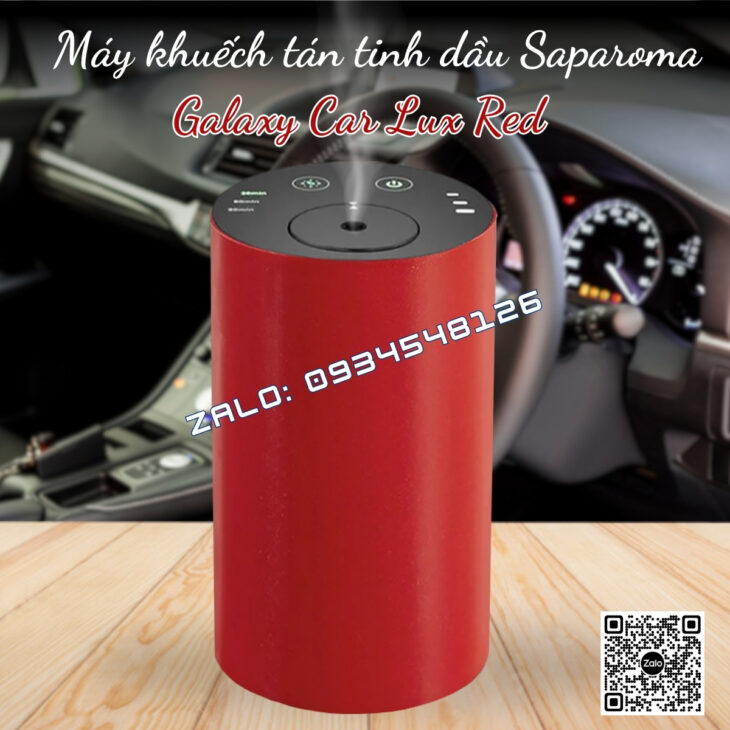 MÁY TẠO HƯƠNG THƠM SAPAROMA GALAXY CAR, PIN TÍCH ĐIỆN, KHUẾCH TÁN TINH DẦU TRỰC TIẾP, KHỬ MÙI Ô TÔ
