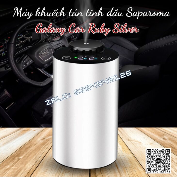 MÁY TẠO HƯƠNG THƠM SAPAROMA GALAXY CAR, PIN TÍCH ĐIỆN, KHUẾCH TÁN TINH DẦU TRỰC TIẾP, KHỬ MÙI Ô TÔ