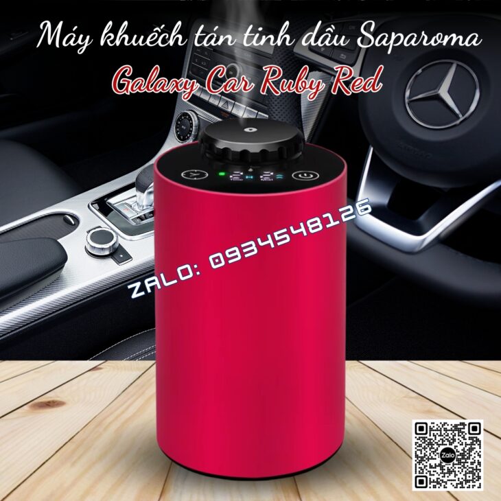 MÁY TẠO HƯƠNG THƠM SAPAROMA GALAXY CAR, PIN TÍCH ĐIỆN, KHUẾCH TÁN TINH DẦU TRỰC TIẾP, KHỬ MÙI Ô TÔ