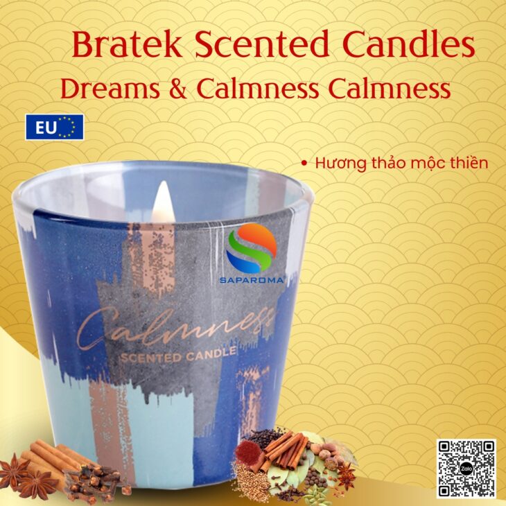 Nến thơm thiên nhiên cao cấp Bartek Candles 115g, hỗ trợ khử mùi, thơm phòng, decor trang trí
