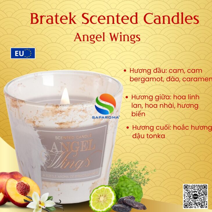 Nến thơm thiên nhiên cao cấp Bartek Candles 115g, hỗ trợ khử mùi, thơm phòng, decor trang trí