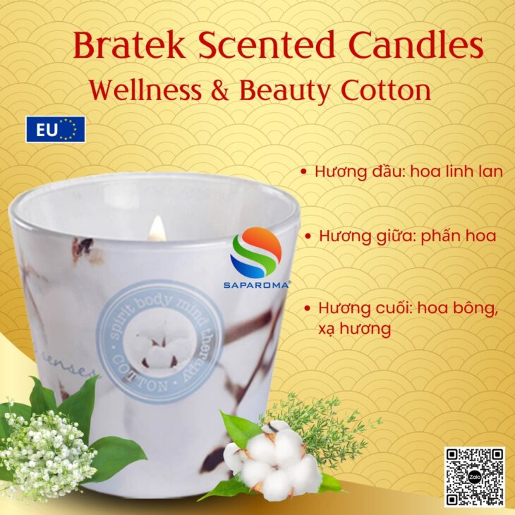 Nến thơm thiên nhiên cao cấp Bartek Candles 115g, hỗ trợ khử mùi, thơm phòng, decor trang trí