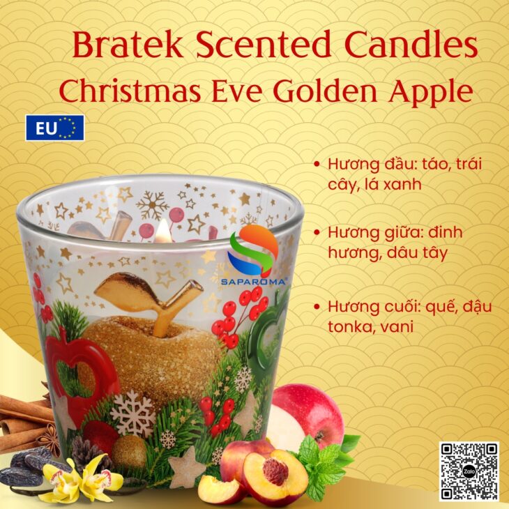 Nến thơm thiên nhiên cao cấp Bartek Candles 115g, hỗ trợ khử mùi, thơm phòng, decor trang trí