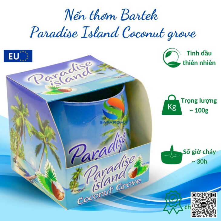 Nến thơm phòng cao cấp Bartek Candles 130g, quà tặng ý nghĩa, thơm phòng, hỗ trợ khử mùi