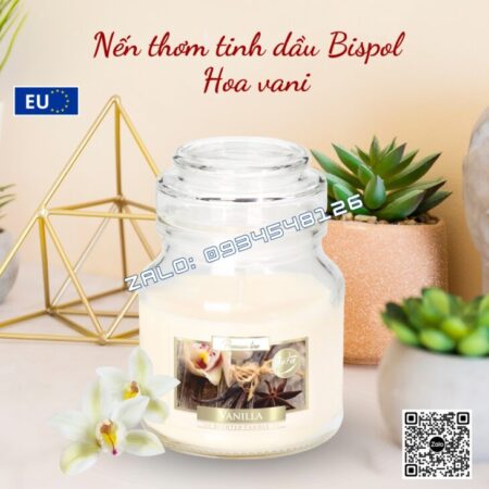 NẾN THƠM TINH DẦU BISPOL 120g, DECOR TRANG TRÍ, THƠM PHÒNG, HỖ TRỢ KHỬ MÙI, NHẬP KHẨU CHÂU ÂU