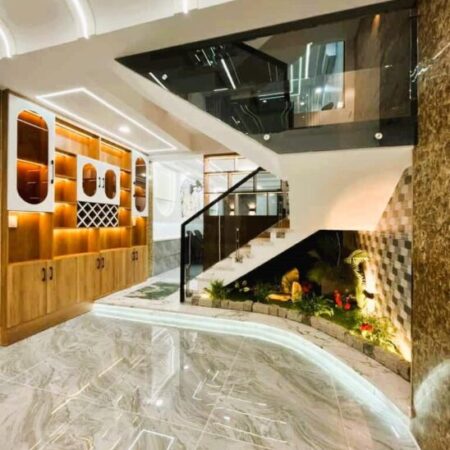 TÂN PHÚ – 4X16 – 5 TẦNG – ĐƯỜNG XE HƠI – FULL NỘI THẤT – CHỈ 8,X