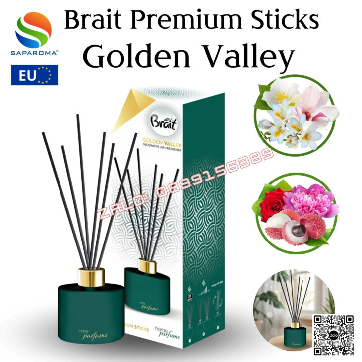 Tinh dầu khuếch tán cao cấp BRAIT 100ml thơm phòng, sang trọng, nhập khẩu Châu Âu
