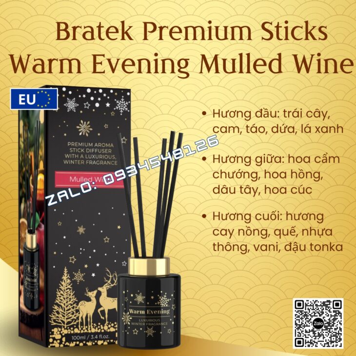 TINH DẦU TÁN HƯƠNG QUE MÂY BARTEK 100ml, TINH DẦU NƯỚC HOA THƠM PHÒNG, KHỬ MÙI, NHẬP KHẨU CHÍNH HÃN