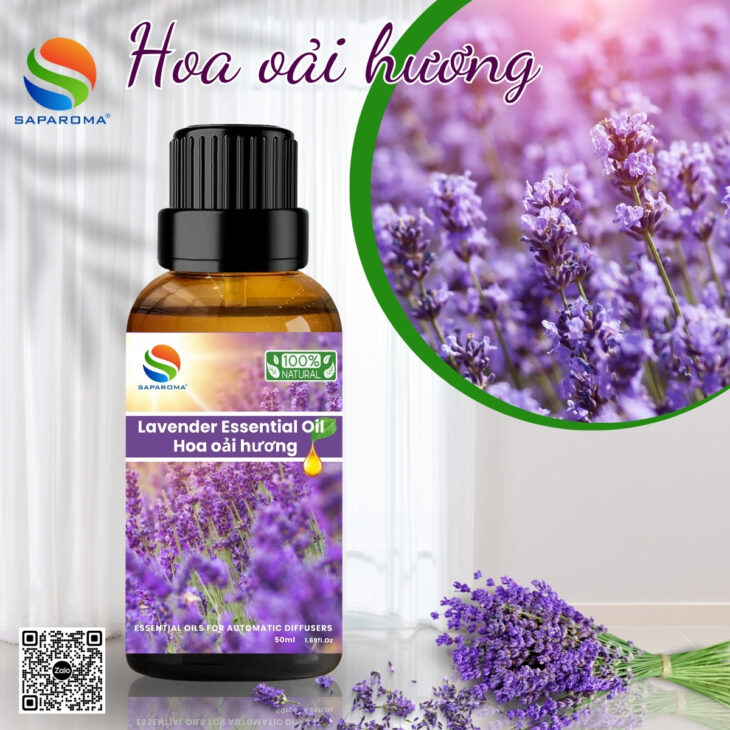 Tinh dầu thiên nhiên cao cấp SAPAROMA , hương thơm nhẹ nhàng, thư giãn, giúp ngủ ngon