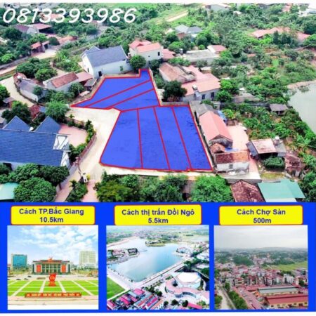 Lô đất 2 mặt tiền siêu đẹp tại Thị Trấn Phương Sơn Lục Nam Bắc giang, Giá siêu thấp