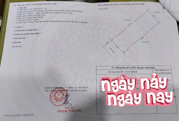 Đất mặt đường Khúc Thừa Dụ , Lê Chân – 88m, Giá 5.87 tỉ, vị trí đẹp