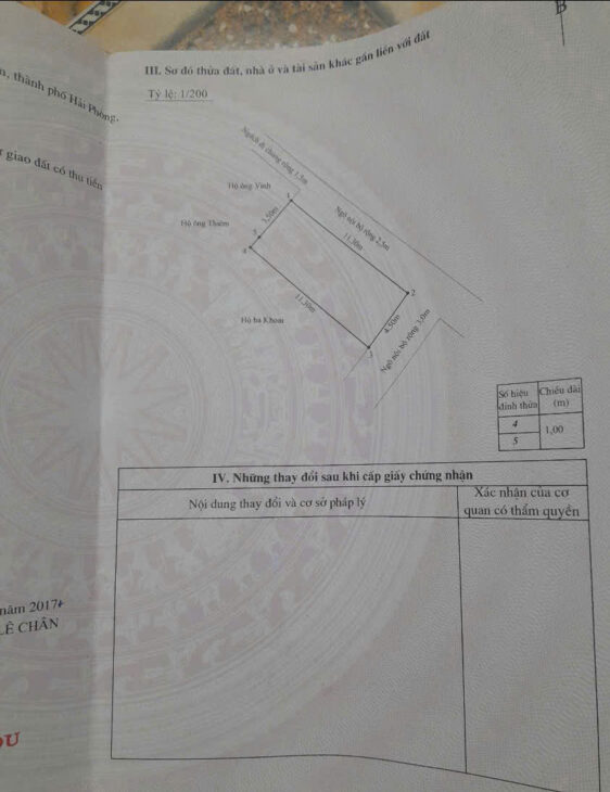 Đất Thiên Lôi, 51m, lô góc 2 mặt, giá 2.35 tỉ, gần ngay Tiểu Học Vĩnh Niệm