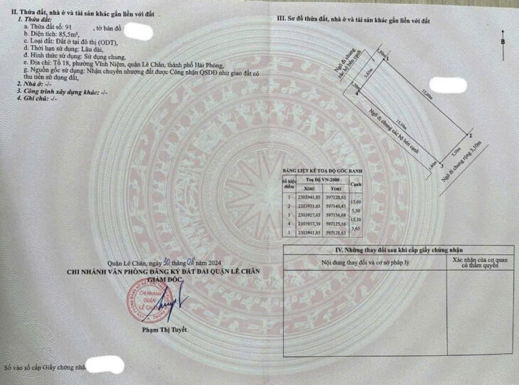 Đất ngay sau mặt đường Thiên Lôi, 86m, lô góc, ô.tô vào, Giá 4.1 tỉ