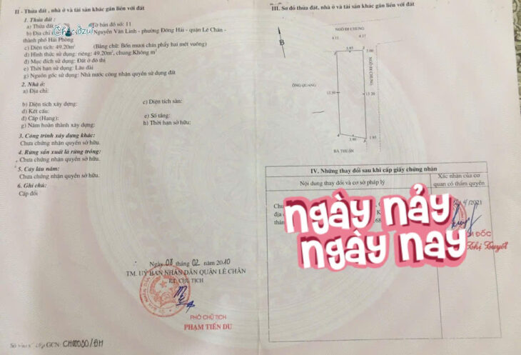 Nhà ngõ 274 Lạch Tray, 50m 4 tầng, lô góc, ngõ ô.tô Giá 4.35 tỉ
