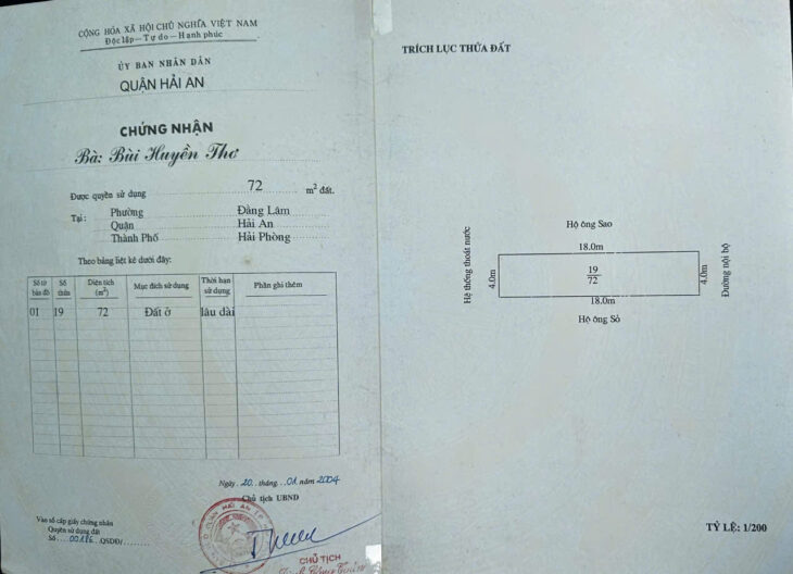 Nhà phân lô 333 Văn Cao tuyến 2, DT 72m 2.5 tầng, đường cực rộng 15m, Giá 7.2 tỉ