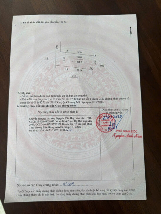 chủ cần bán lô đất 80full thổ cư tại phú nghĩa chương mỹ hà nội