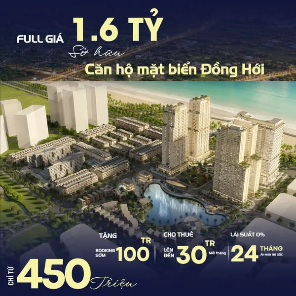 Căn hộ Studio 29m² – view biển siêu chill – giá chỉ từ 1.66 tỷ (đã có VAT).