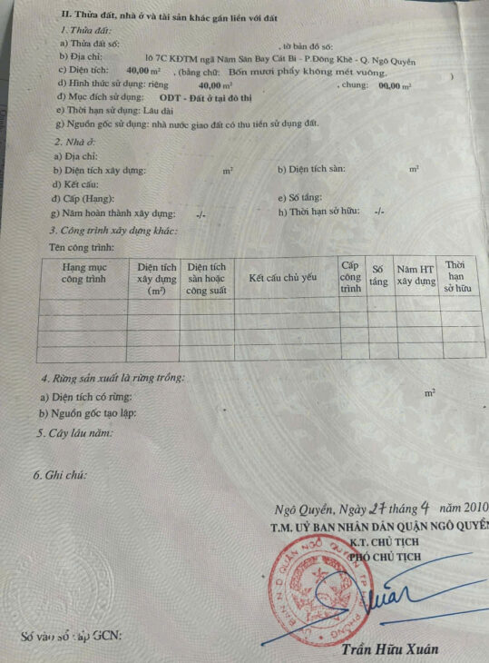 Bán nhà lô 7 Lê Hồng Phong, 40m 4 tầng, Giá 3.85 tỉ gần BigC