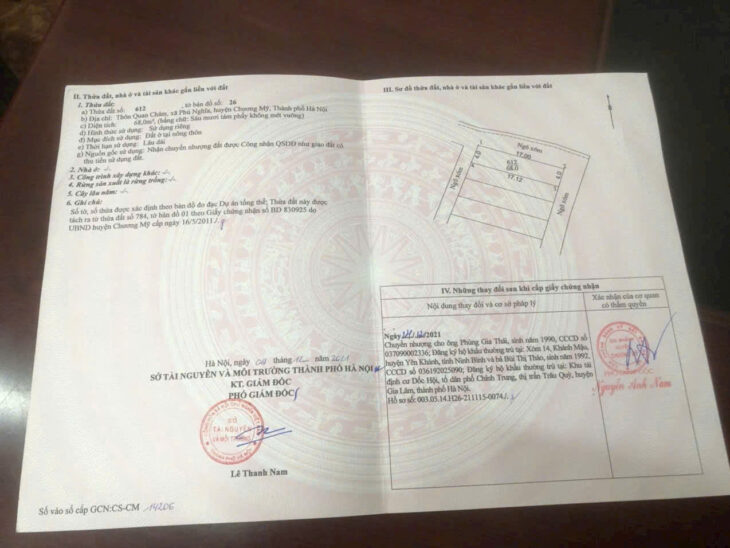 68m 3 mặt tiền đường thông oto 7 chỗ đỗ cửa