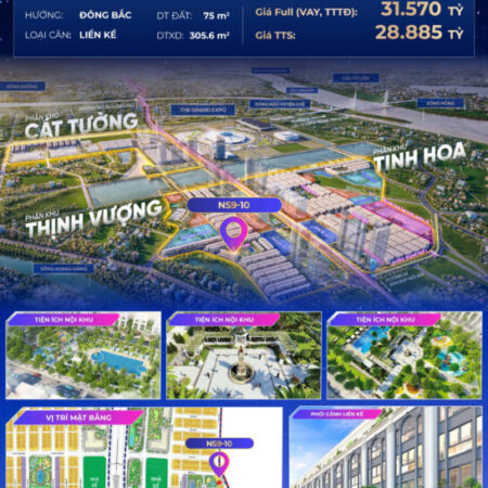 NS9-10 Nhà phố siêu sang Gần hồ 32ha Vinhomes CỔ Loa