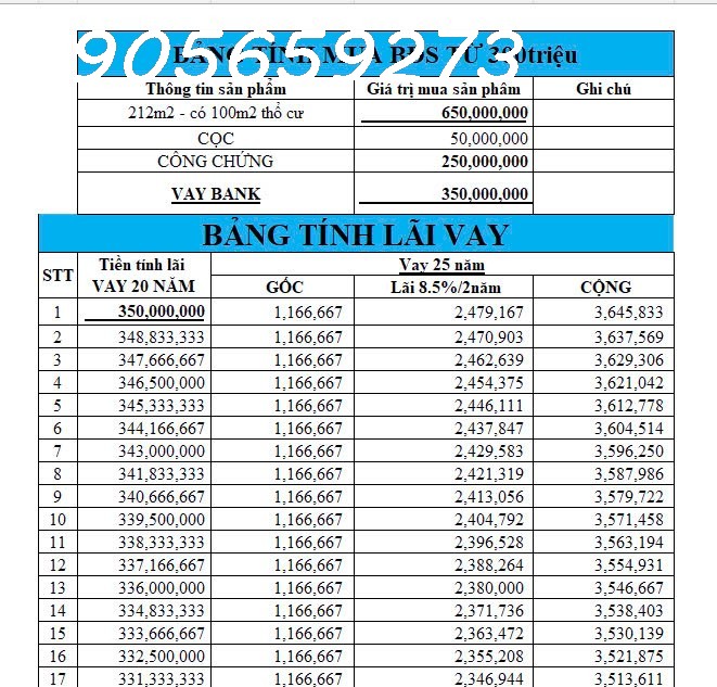 ĐẤT NỀN LONG TÂN DẦU TIẾNG – 630TRIỆU/220m2 – t00m2 thổ cư