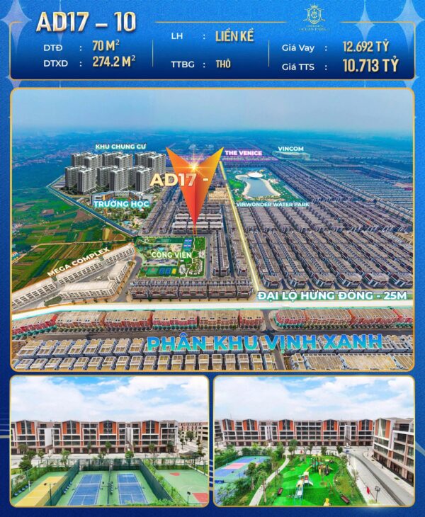 AD17-1X – BIỆT THỰ ĐẮT GIÁ TẠI OCEAN CITY!