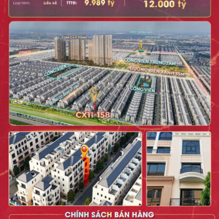 Căn liền kề CX11-158 tại phân khu Cọ Xanh, Vinhomes Ocean Park 2 Căn liền kề CX11-158 tại phân khu Cọ Xanh, Vinhomes Ocean Park 2