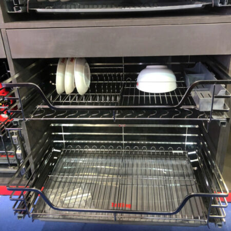 Kệ xoong nồi nan dẹt SUS 304 cánh kéo hiện đại, thẩm mỹ, sang trọng TaKing Kệ xoong nồi nan dẹt SUS 304 cánh kéo hiện đại, thẩm mỹ, sang trọng TaKing