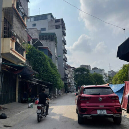 bán đất NGUYỄN ĐỨC CẢNH-ĐỀN LỪ, ngõ thông ô tô tránh, đi lại, dừng đỗ, 169m, mặt tiền 5.6m, 21.8 tỷ