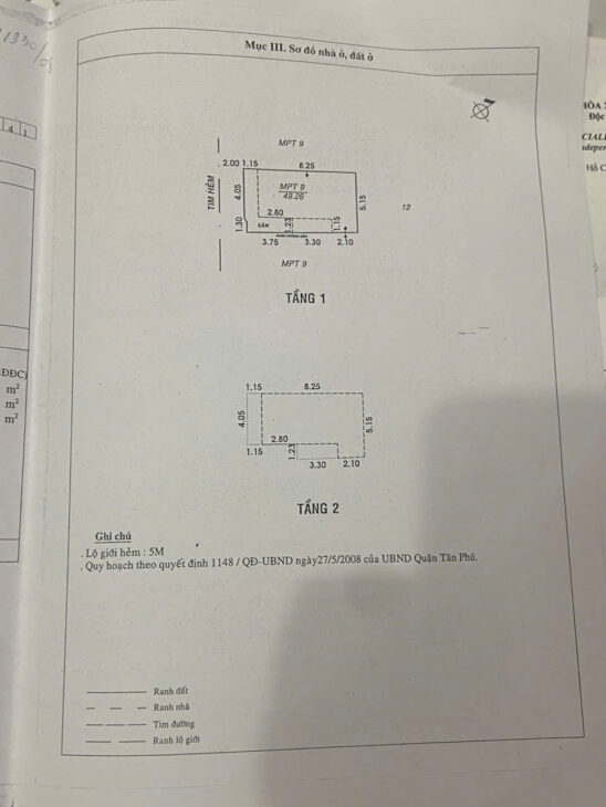 Nhà bán hẻm 4m Huỳnh Thiện Lộc, P. Hòa Thạnh, diện tích 5.2×9.3m, 1 lầu, sổ hồng riêng, 4.85 tỷ tl.