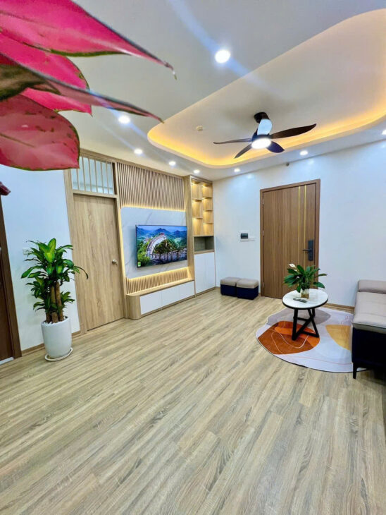 Bán căn hộ HH Linh Đàm, Q. Hoàng Mai, 46m2 x 2 ngủ, tầng thấp, full nội thất mới, Hỗ trợ vay bank