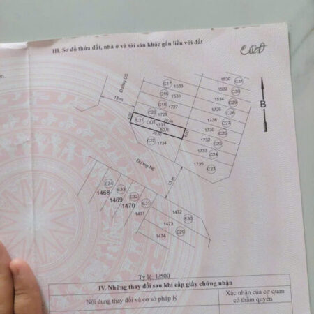 Bán Nhanh Lô Đất Tái Định Cư Phan Đăng Lưu C21 Hướng Tây đối diện Công Viên