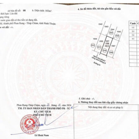 Cần Ra Gấp Tái Định Cư Phan ĐĂng Lưu D10 – Hướng Nam – Phước Mỹ _Ninh Thuận