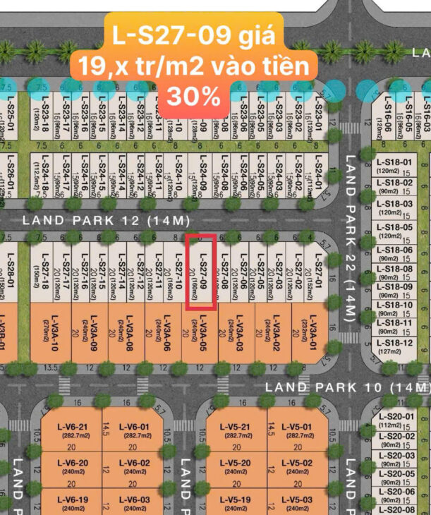 Sở hữu ngay lô đất vàng L-S27-09 tại dự án Casa Centra Duy Hải