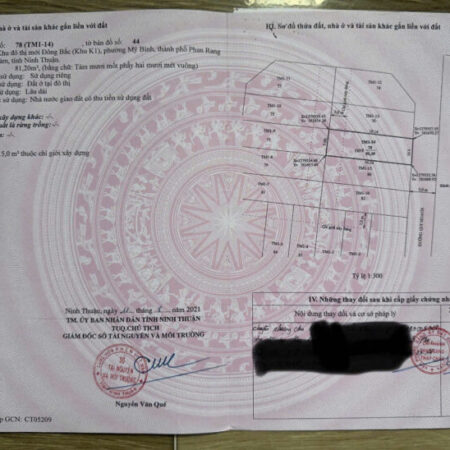 ???? VỊ TRÍ VÀNG – SAU LƯNG TÒA ÁN – ĐẤT K1 PHAN RANG CHÍNH CHỦ!