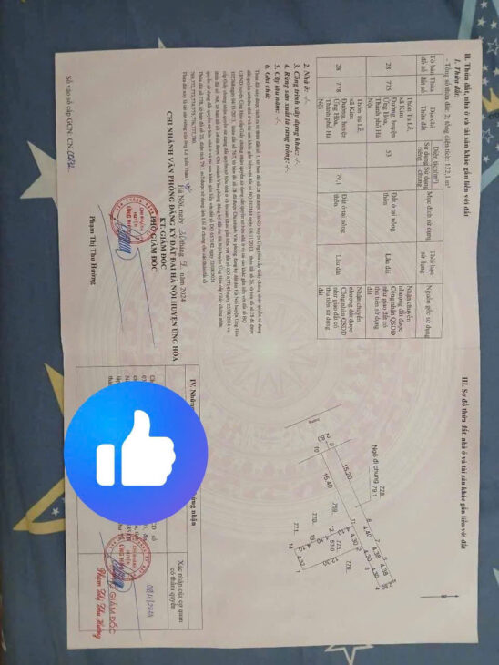 CẦN BÁN LÔ GÓC TẠI KIM ĐƯỜNG – ỨNG HÒA