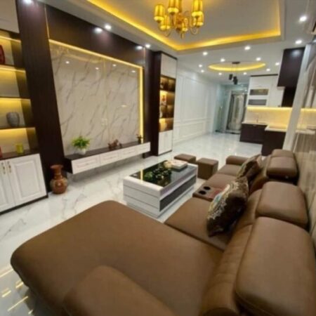 Nhà mặt đường Thanh Đàm 51m x6T, thang máy, kinh doanh đỉnh. Giá 17.4 tỷ