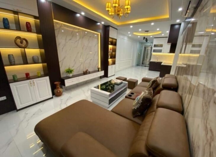 Nhà mặt đường Thanh Đàm 51m x6T, thang máy, kinh doanh đỉnh. Giá 17.4 tỷ