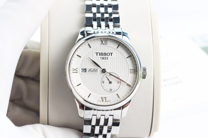 ĐH Nam : Tissot Le Locle Automatic Mặt Trắng, 2 kim rưỡi – Size 39,3mm – fullbox