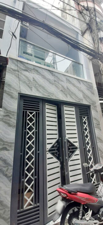 Nhà 2 tầng mới hẻm thông đường Nguyễn Chế Nghĩa P12Q8. Giá: 4,75 tỷ TL
