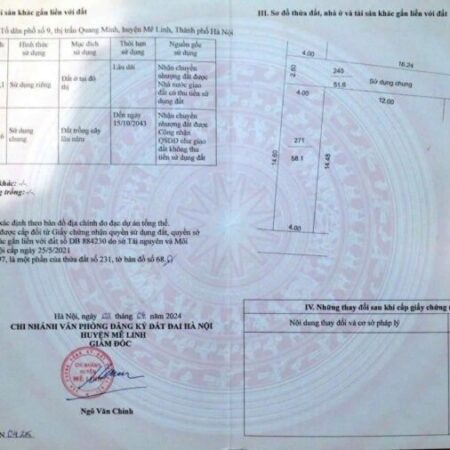 2 MẶT TIỀN 58M TỔ 10 QUANG MINH,HÀNG F0 GIÁ ĐẦU TƯ,IB CHÍNH CHỦ