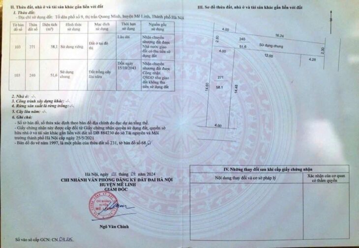 58M BÌA LÀNG VỊ TRÍ ĐẸP NHẤT TỔ 10 QUANG MINH,GIÁ F0 ĐẦU TƯ,IB CHÍNH CHỦ