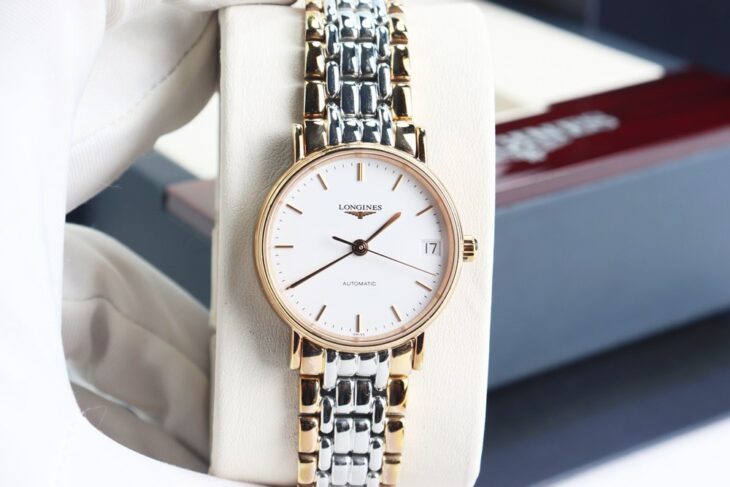 Đồng Hồ Nữ : Longines Presence Automatic – Demi Vàng Hồng – Size 30mm Fullbox…
