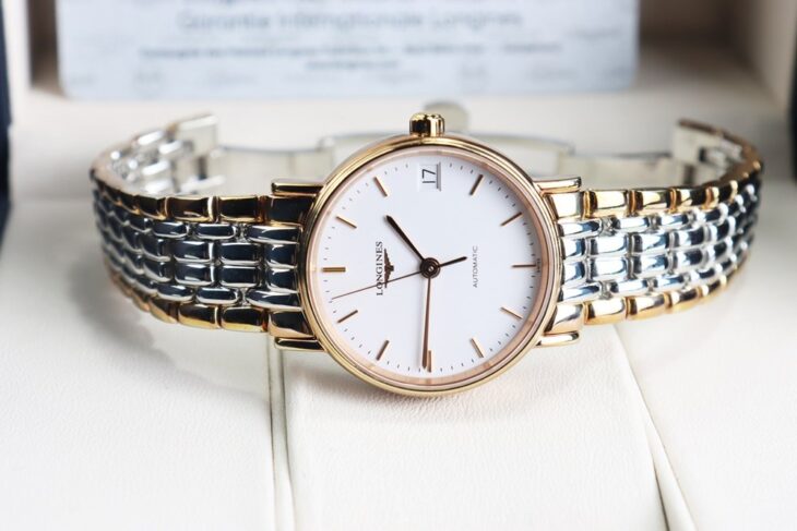 Đồng Hồ Nữ : Longines Presence Automatic – Demi Vàng Hồng – Size 30mm Fullbox…