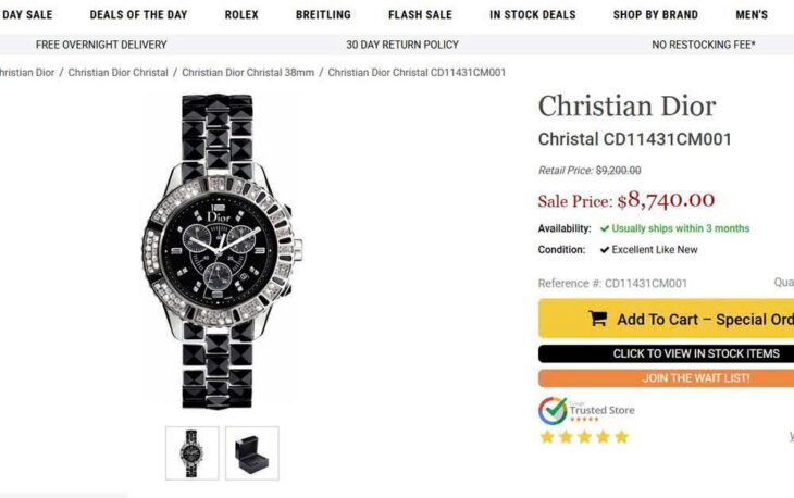 ĐH : Christian Dior Chronograph Niềng & cọc số Full Kim Cương Dây Đính full Đá Sapphire
