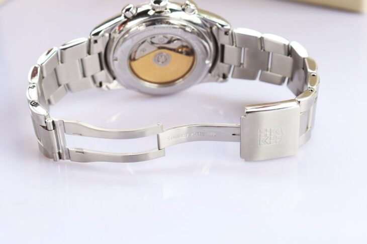 ĐH Nam : Frederique Constant Chronograph Automatic – Niềng đính full Kim Cương – Size 42mm