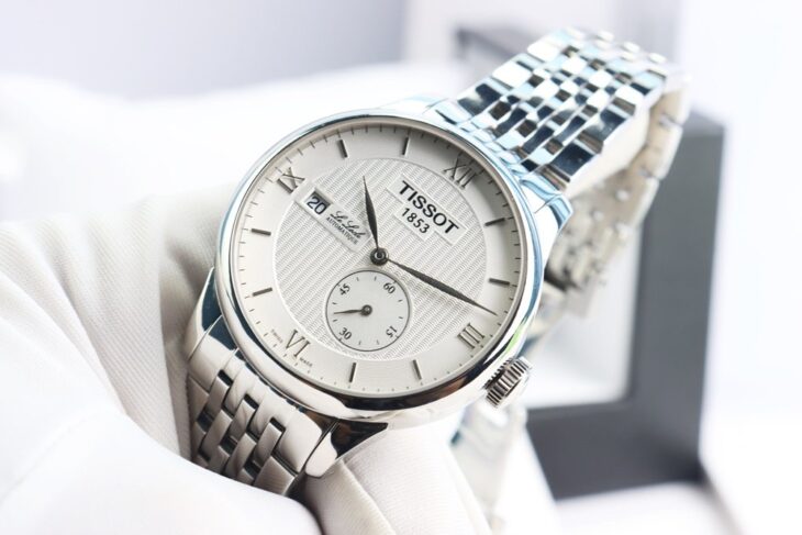 ĐH Nam : Tissot Le Locle Automatic Mặt Trắng, 2 kim rưỡi – Size 39,3mm – fullbox