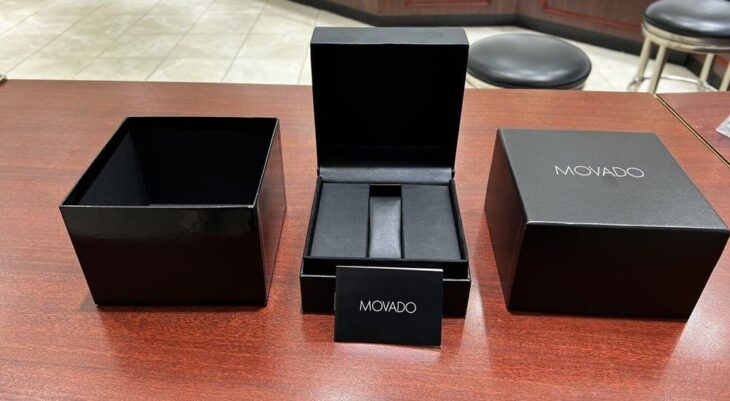 Đồng Hồ Nữ Movado ( Lắc Tay ) Demi Vàng – Niềng Kim Cương thiên nhiên – Fullbox