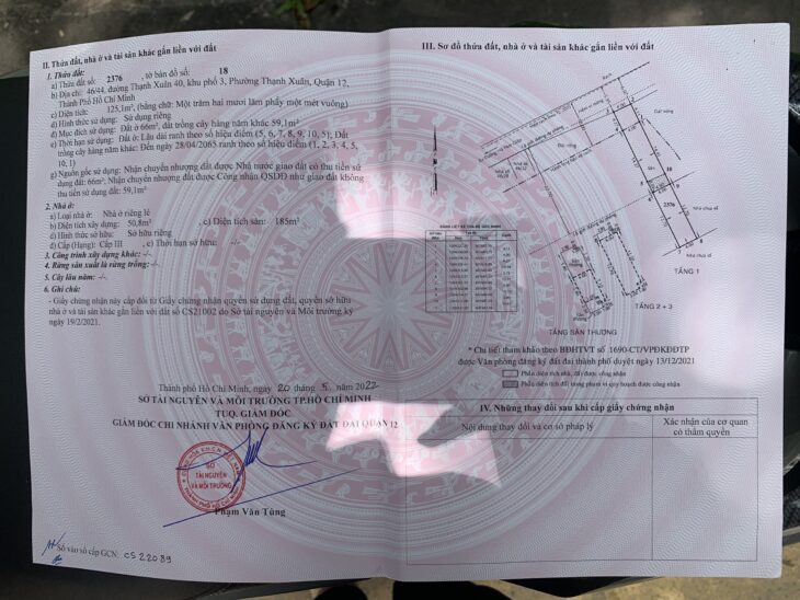 20. NHÀ 3 lầu, 5PN – CÓ SÂN DÀI SỌC TX40 – 128m2 đất – 5,755 TỶ